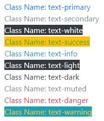 Image result for Bootstrap Class Color