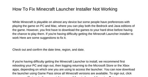 Image result for Minecraft Launcher Installer Not Working