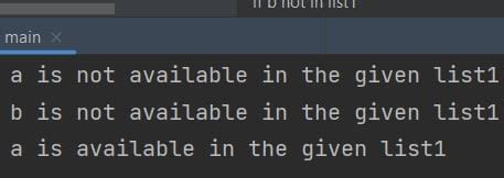 Toradh íomhá ar Membership Operators in Python List