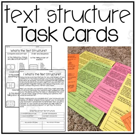 Image result for Text Structure Sort Cards