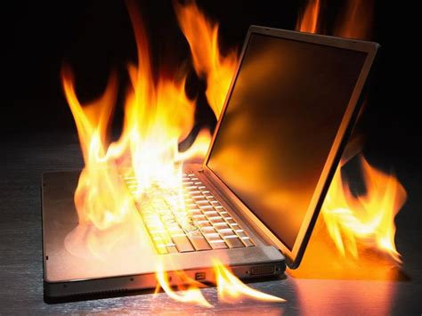 Image result for Computer On Fire