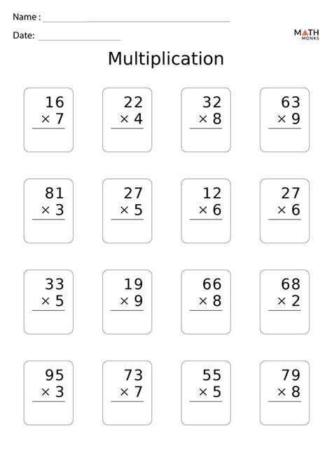 Image result for 3rd Grade Math Worksheets Multiplication 1-10