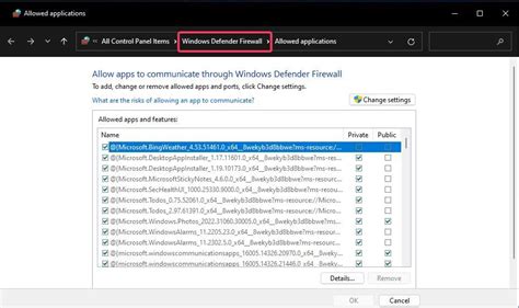 Toradh íomhá ar Windows Firewall Control Panel