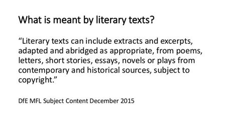 Image result for Literary Text Examples
