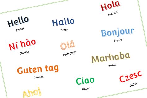 Image result for Language Label Print Out