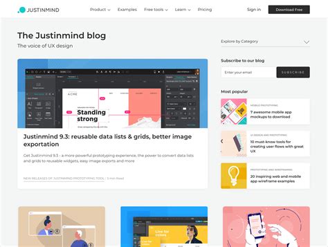 Image result for Blog UI/UX Design