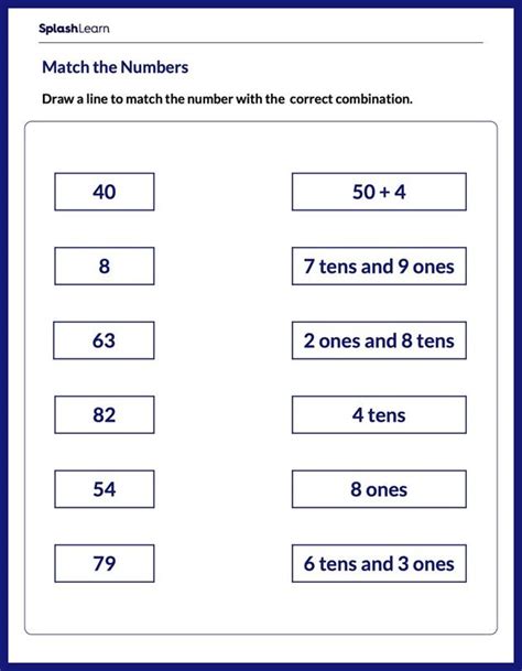 Image result for 2-Digit Place Value Representation Worksheet