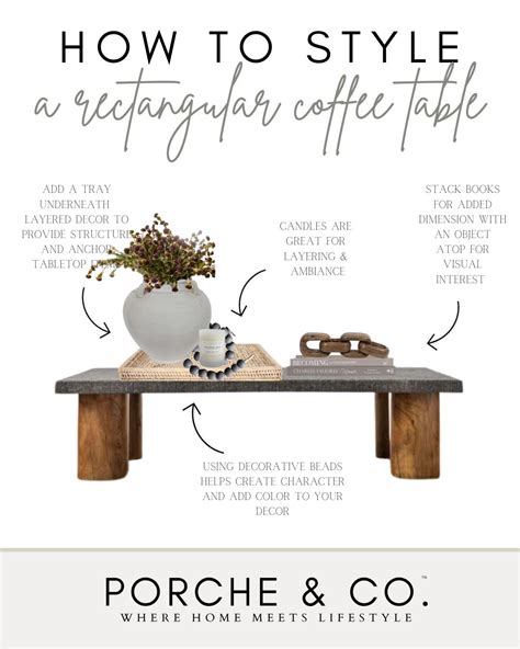 Image result for Rectangular Coffee Table Styling