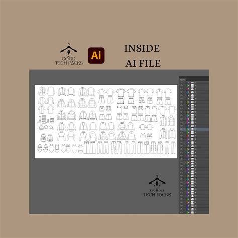 Image result for Tech Pack Template for Procreate