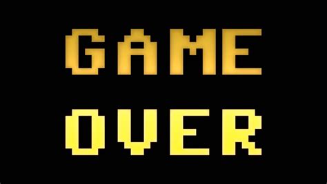 Image result for Game Over Thank You for Playing GIF