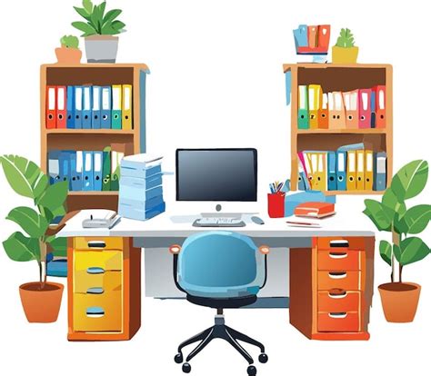 Image result for Desk and Computer Drawing