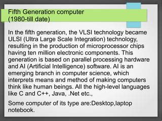 Image result for Microprocessor ULSI and Parllal Processor 5th Generation Computer