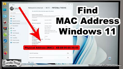 Image result for Mac Address Windows 11