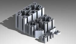 Toradh íomhá ar SolidWorks 80 20 Part Library