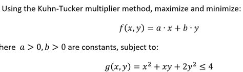 Image result for Solved Examples of Kuhn Tucker Method in Optimization