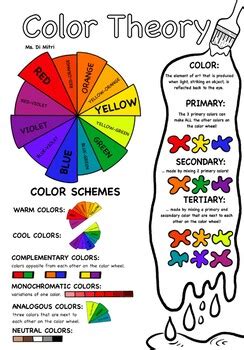 Color Wheel Theory Worksheets, Posters And Assessment —, 43% OFF