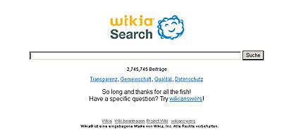 Image result for Wikia Search Engine