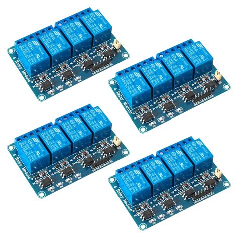 Image result for 4 Channel 5V Relay Module with Optocoupler Isolation