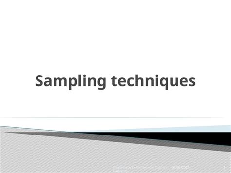 Sampling Techniques に対する画像結果