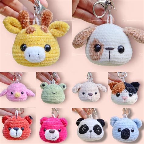 Afbeeldingsresultaten voor Crochet Keychain Animals