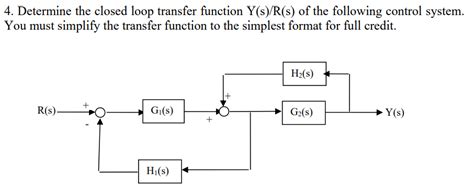 Image result for Closed Loop Transfer Function Question