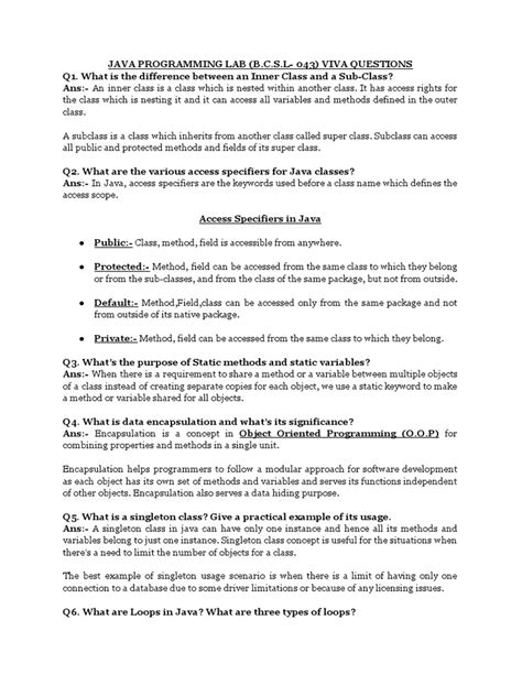 Java Viva Questions for Lab に対する画像結果