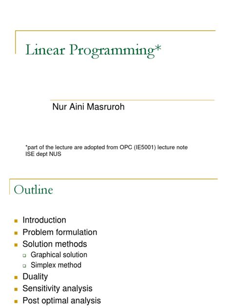 Image result for Linear Programming For Dummies