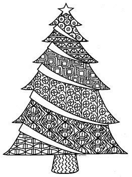Christmas Zentangle Coloring Pages に対する画像結果
