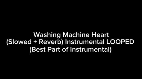 Bildergebnis für Washing Machine Heart Slowed