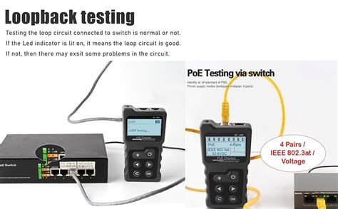 Toradh íomhá ar Loop Back Tester RJ45