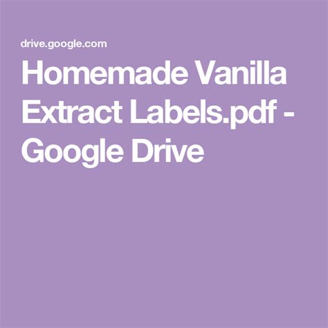 Image result for Sample PDF Labels for Vanilla Extract