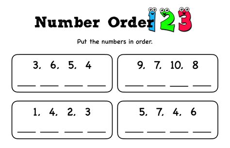 Ordering of Numbers に対する画像結果