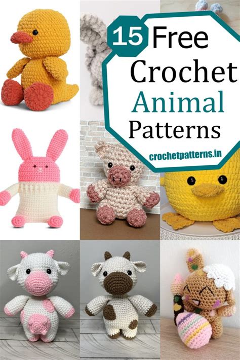 15 Fun Crochet Animal Patterns For Beginners