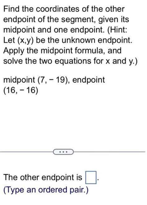 Image result for Endpoint Segment Formula