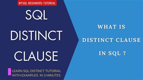 Toradh íomhá ar Distinct in Where Clause SQL