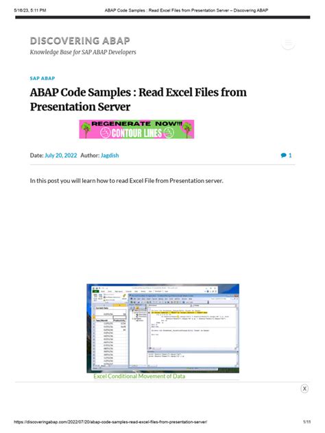 Toradh íomhá ar Sample ABAP Code.doc