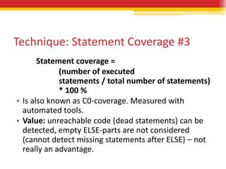 Image result for Statement Coverage Testing