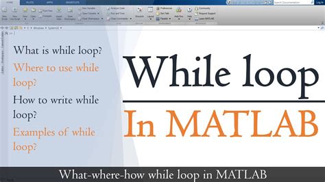 Toradh íomhá ar For vs While Loop MATLAB