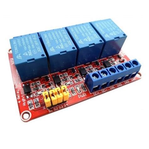 Image result for 4 Channel Relay Module with Optocoupler Pinout