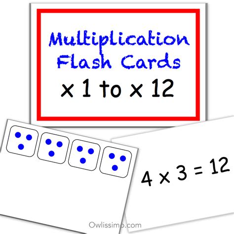 Image result for Multiplication Flash Cards Printable