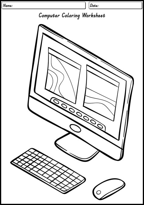 Image result for Printable Computer Coloring Sheets
