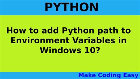 Image result for Python Path Environment Variable in West Matirial