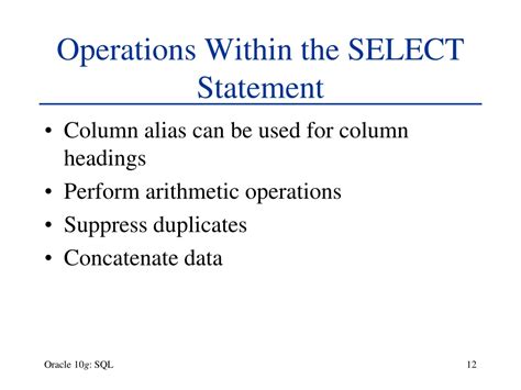 Image result for Oracle 10G SQL