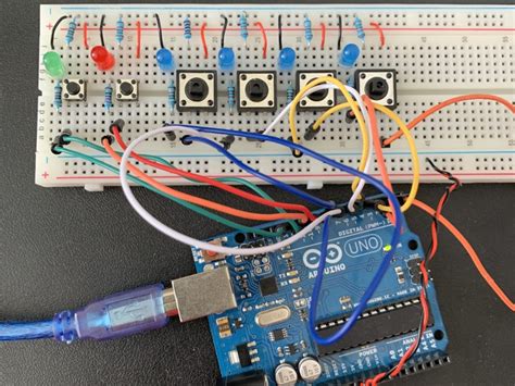 Image result for Arduino LED Sequence with Push Button