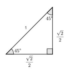 Image result for 45 90 Triangle Formula