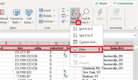 Toradh íomhá ar How to Add Filter and Sort in Excel
