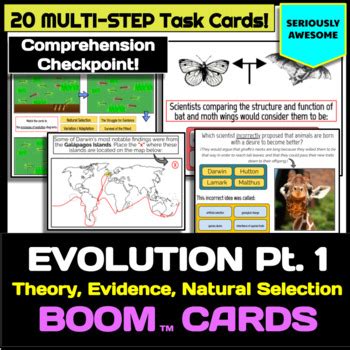 Evolution and Natural Selection Task Cards に対する画像結果