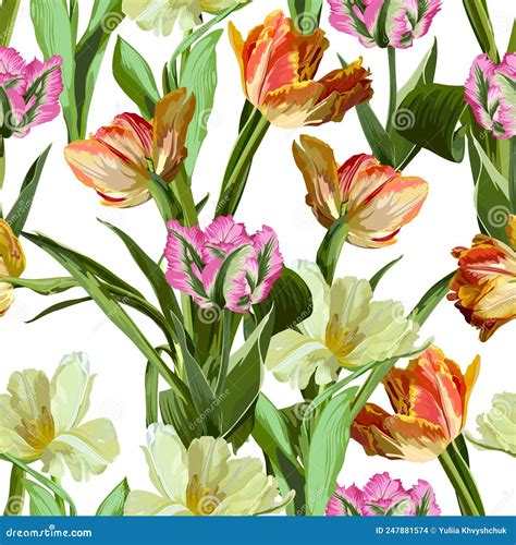 Image result for Spring Tulips Pattern Wallpaper