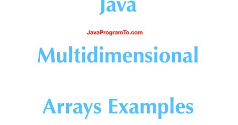 Afbeeldingsresultaten voor Multidimensional Array in Java Strucutre