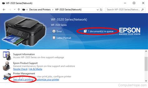 Image result for View the Printer Queue
